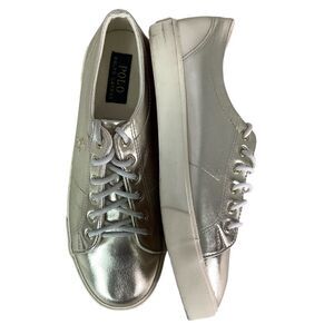 Polo Ralph Lauren Easton Lace Up Gold Unisex Women’s Sneakers Sz 6